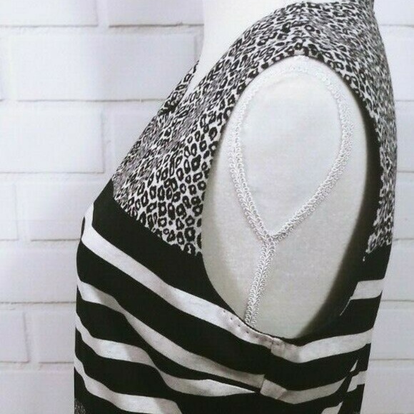 Max Mara Brema Stripe Sheath Dress Sleeveless 14 - Picture 5 of 8